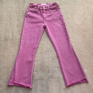 Dear John Distressed Carnation Pink Jeanne High Rise Flares- Size 26